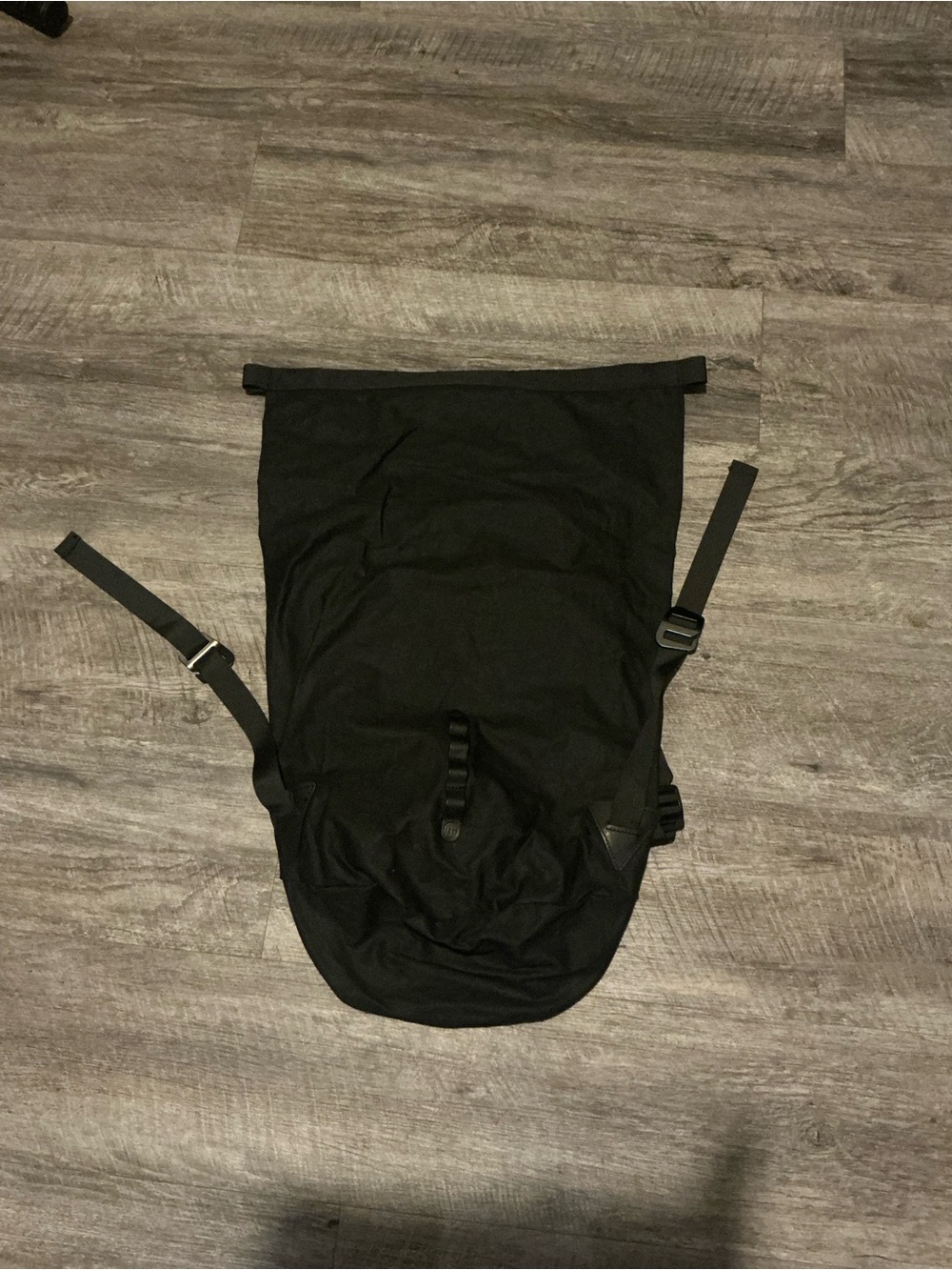 Black Roll-Top Men's Backpack - Minimal Everyday Carry